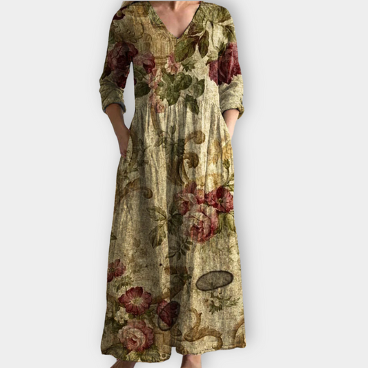 Women's Boho Maxi Dress with Flowing Design for Summer Occasions
