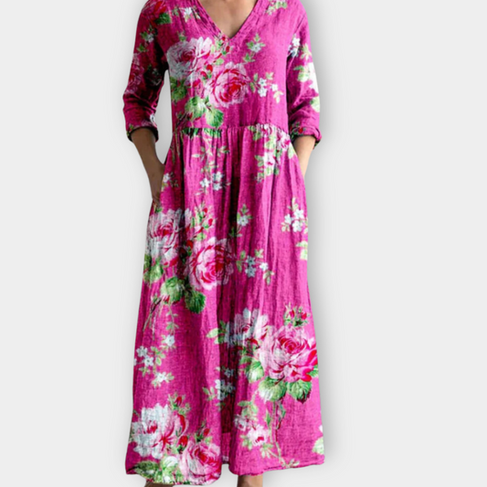 Women's Boho Maxi Dress with Flowy Design for Summer Outings