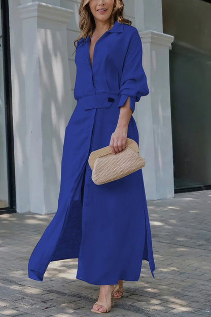 Elegant Linnen Maxi Dress