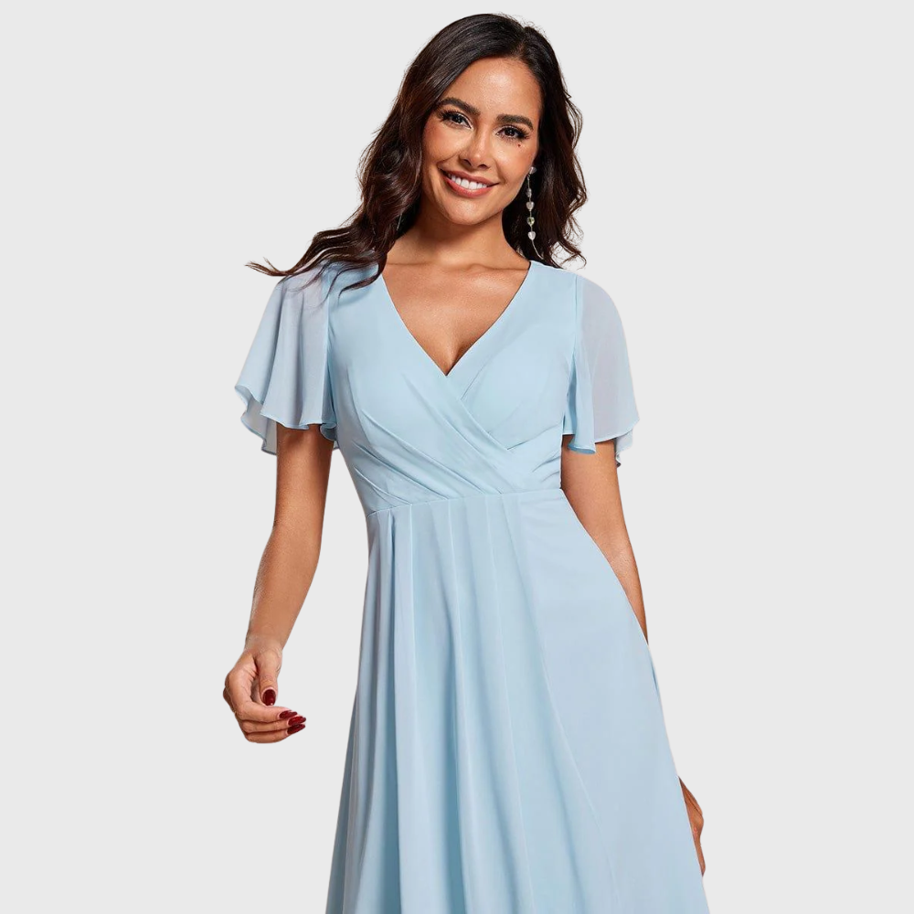 Women's Casual Plus Size Summer Midi Dress with Layered Hem