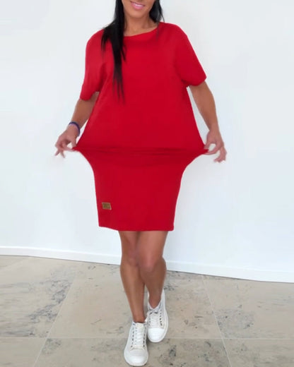 Women's Casual Relaxed Fit Outfit Set for Plus Size Clothing