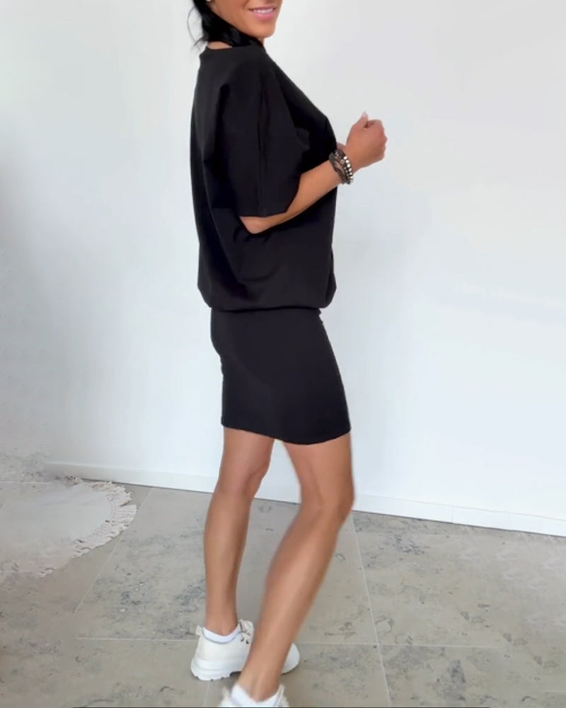 Women's Casual Relaxed Fit Outfit Set for Plus Size Clothing