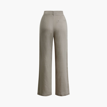 Women's Classic Straight Leg Pants with Minimalist Design