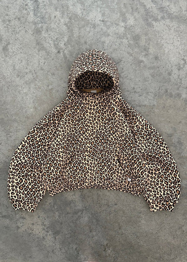 Women's Comfortable Hoodie with Leopard Print Design