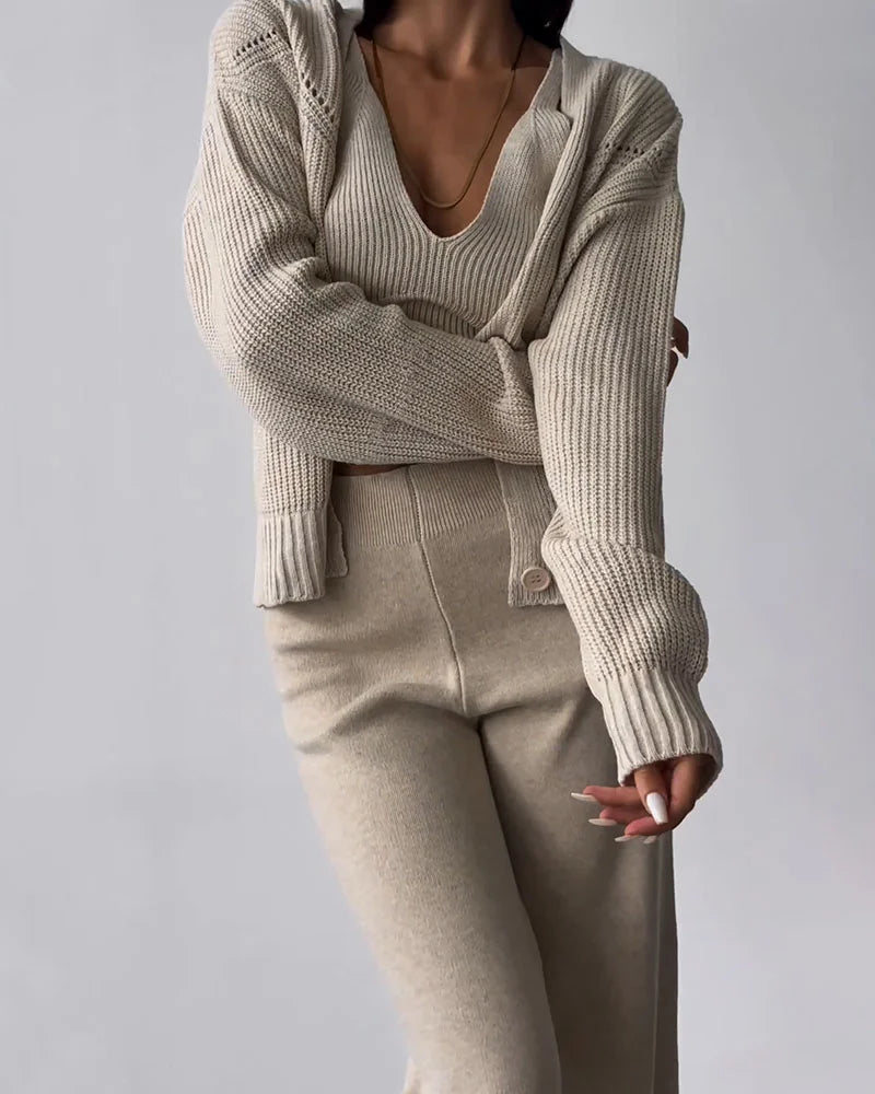 Women's Comfortable Loungewear Set with Versatile Design