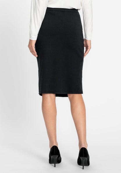 Women's Comfortable Midi Skirt with Pull-On Design