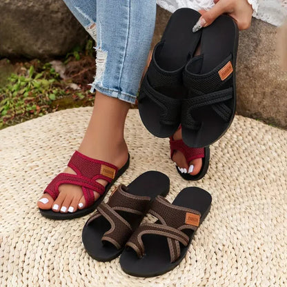 Women's Comfortable Open-Toe Sandals with Shock-Absorbing Sole