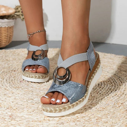 Women's Comfortable Platform Sandals with Adjustable Straps
