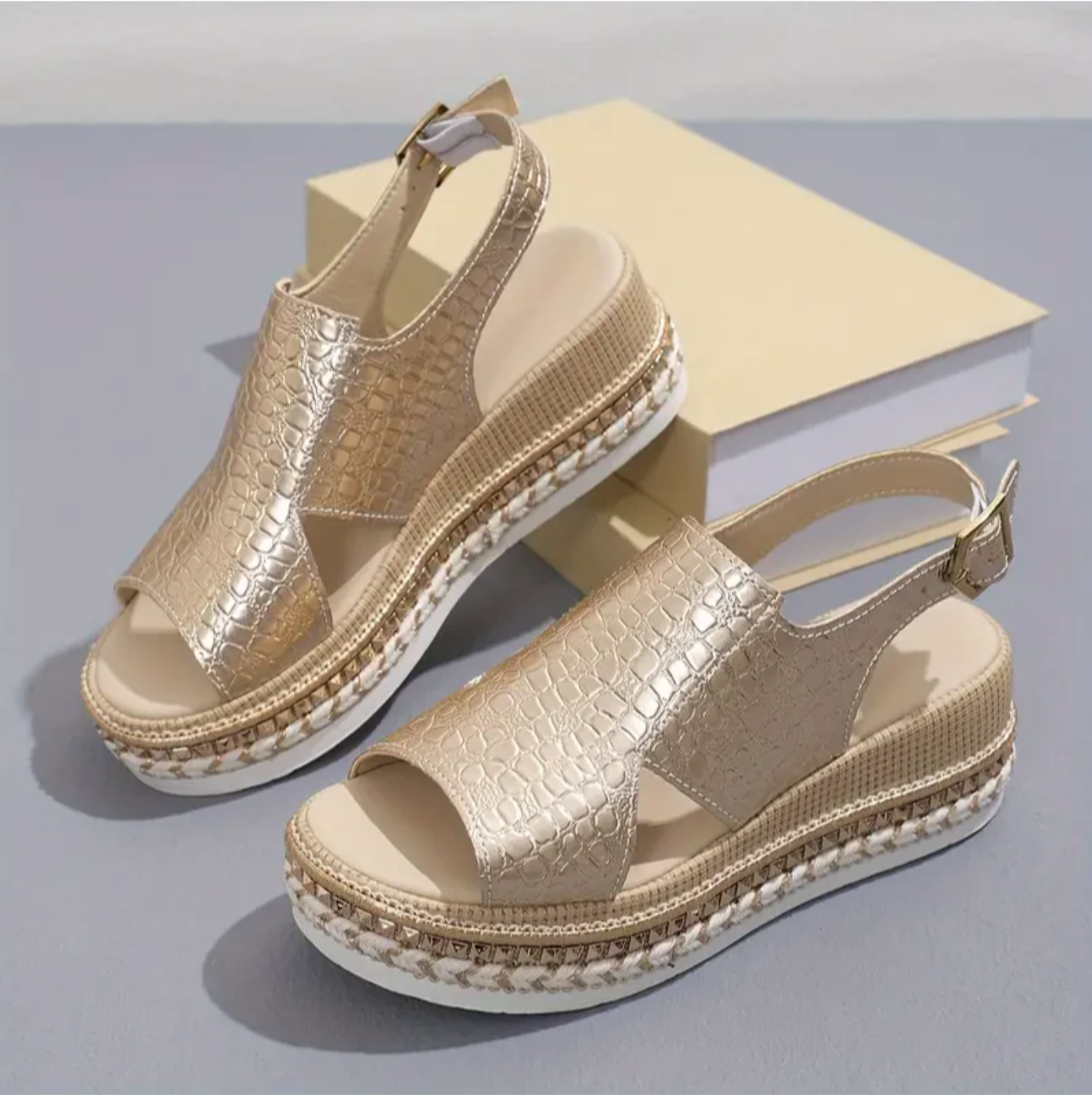 Women's Comfortable Platform Sandals with Adjustable Straps
