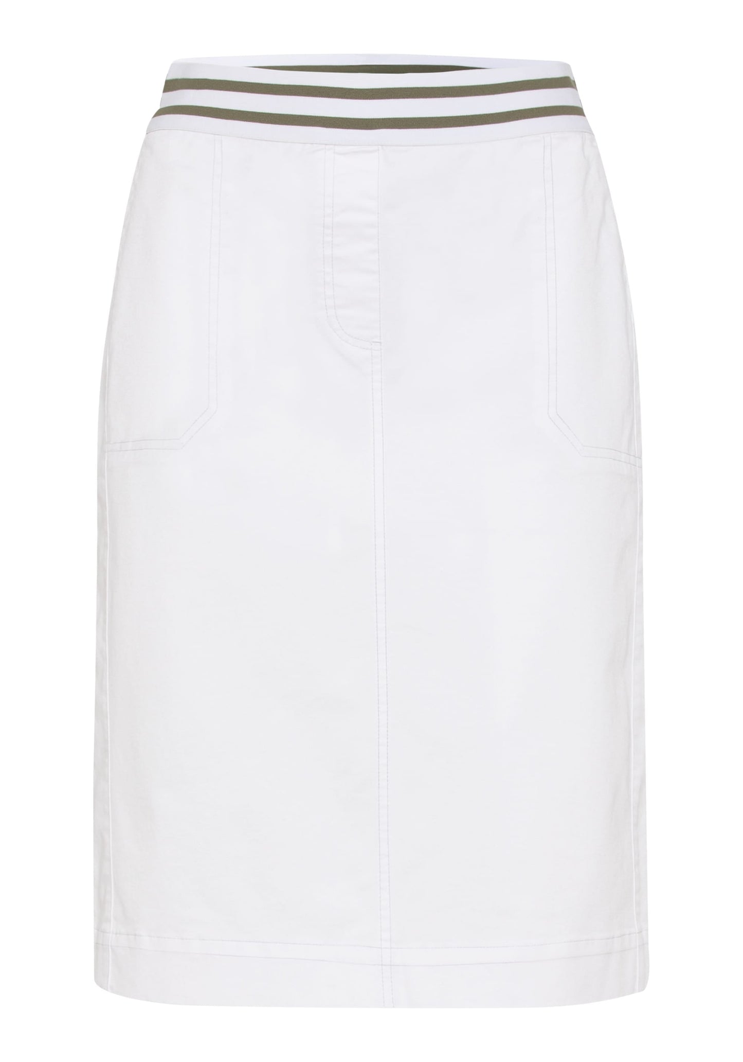 Women's Comfortable Pull-On Skirt with Elasticized Waistband