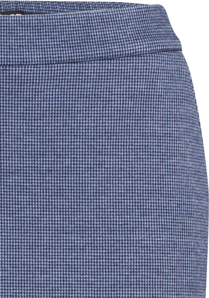 Women's Comfortable Pull-On Skirt with Micro Puppytooth Design