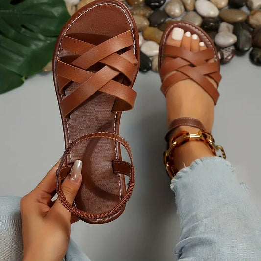 Women's Comfortable Sandals with Supportive Sole and Open Toe Design