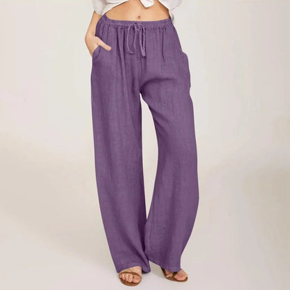 Women's Flowy Wide Leg Pants with Relaxed Fit