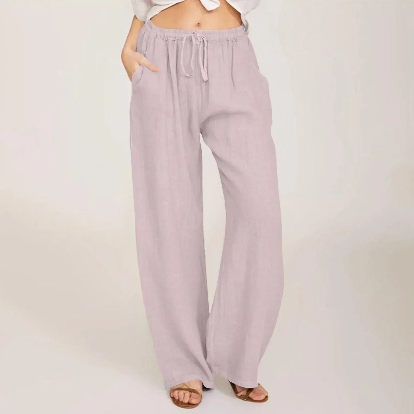 Women's Flowy Wide Leg Pants with Relaxed Fit