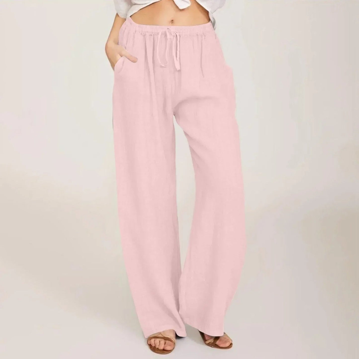 Women's Flowy Wide Leg Pants with Relaxed Fit