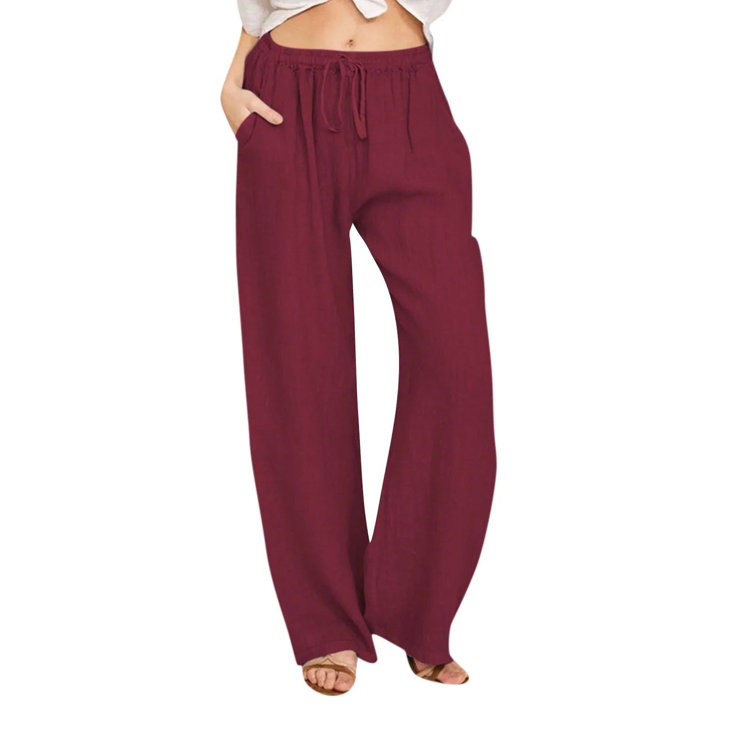 Women's Flowy Wide Leg Pants with Relaxed Fit