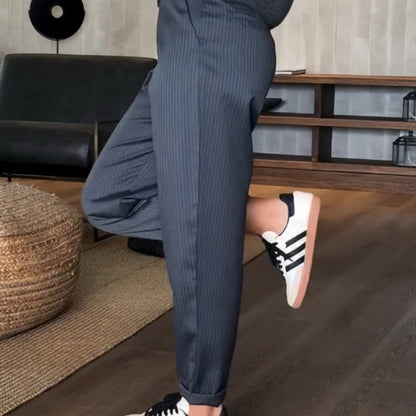 Ultra Comfortable High-Waisted Trousers with Straight Cut for Comfort all day long