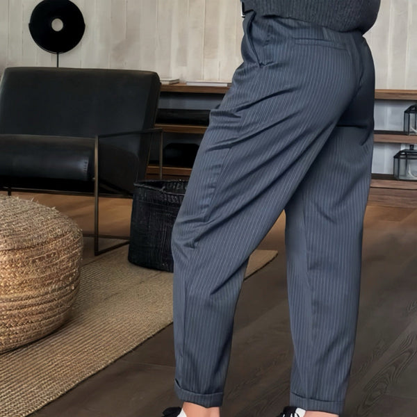 Ultra Comfortable High-Waisted Trousers with Straight Cut for Comfort all day long
