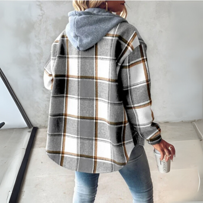 Women's Oversized Hoodie with Drawstring and Pockets