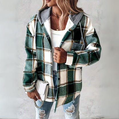 Women's Oversized Hoodie with Drawstring and Pockets