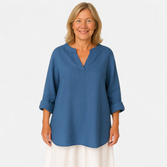 Women's Relaxed Blouse with Airy Fit for Casual Summer Wear