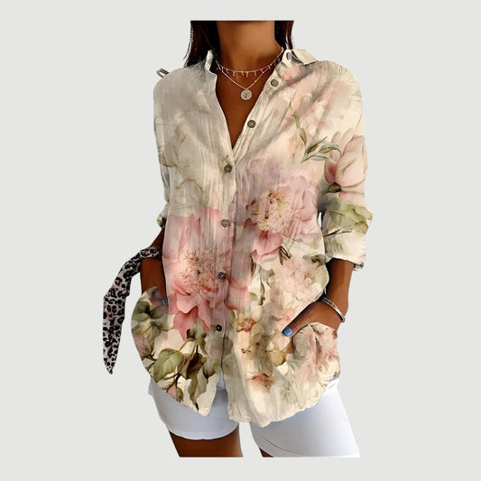 Women's Relaxed Fit Printed Shirt with Unique Design