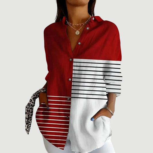 Women's Relaxed Fit Printed Shirt with Unique Design for Casual Wear