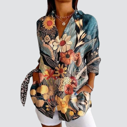 Women's Relaxed Fit Unique Print Shirt for Casual Wear