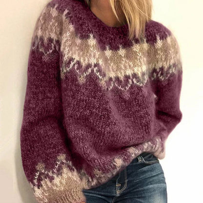 Women's Relaxed Mohair Sweater with Versatile Style