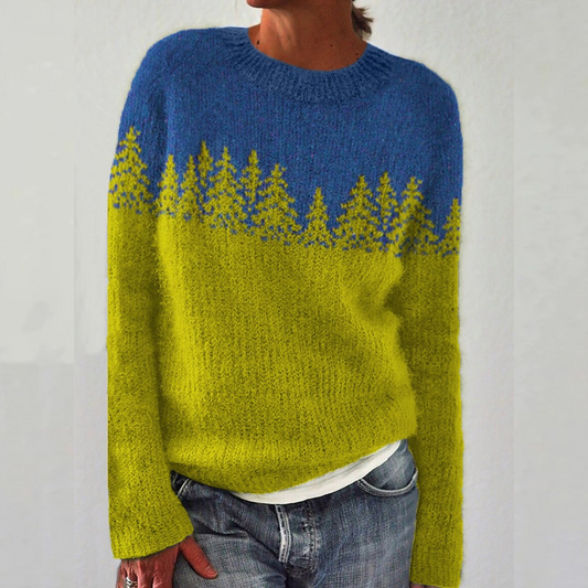 Women's Retro Sweater with Lightweight Knit for Comfortable Layering