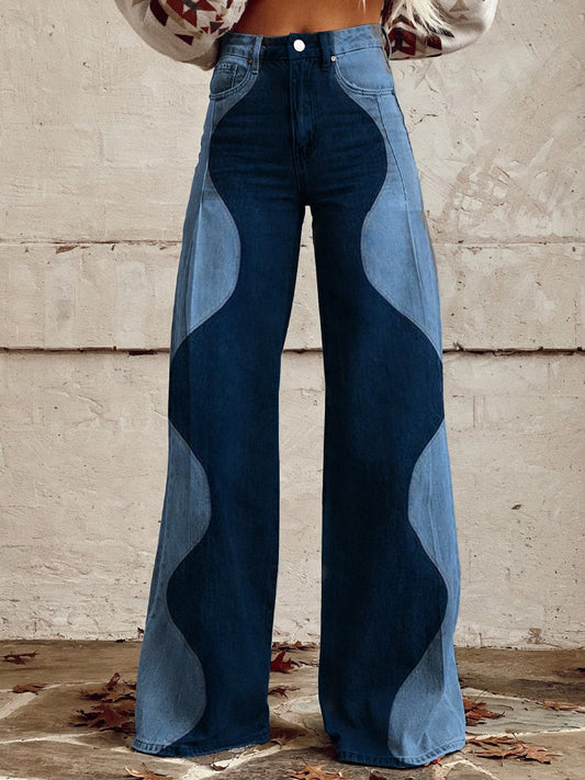 Women's Tailored Wide Leg Trousers with Vintage-Inspired Cut