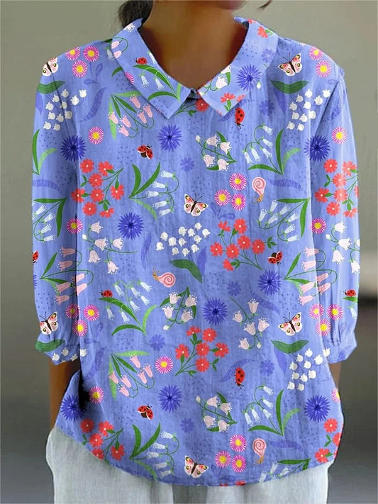 Women's Unique Patterned Blouse for Casual Wear