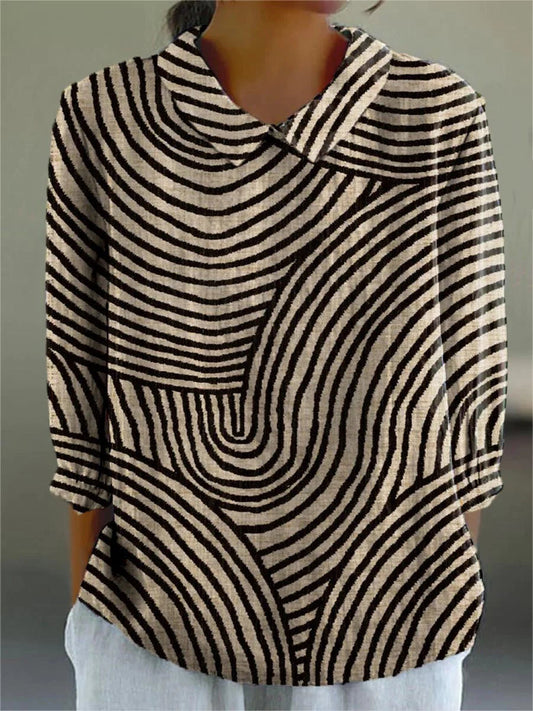 Women's Unique Print Blouse with Flattering Fit