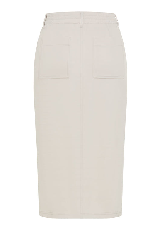 Women's Utility Midi Skirt with Slash Patch Pockets