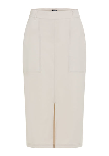 Women's Utility Midi Skirt with Slash Patch Pockets