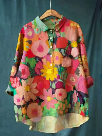 Women's Versatile Relaxed Shirt for Casual and Professional Wear