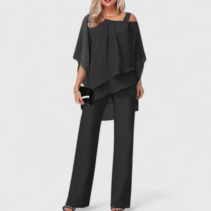 Women's Versatile Two Piece Pants Set with Chic Design for Various Occasions