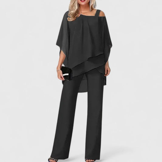 Women's Versatile Two Piece Pants Set with Chic Design for Various Occasions