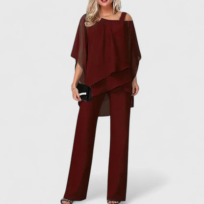 Women's Versatile Two Piece Pants Set with Chic Design for Various Occasions