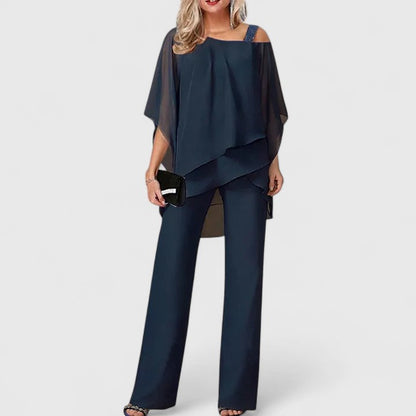 Women's Versatile Two Piece Pants Set with Chic Design for Various Occasions