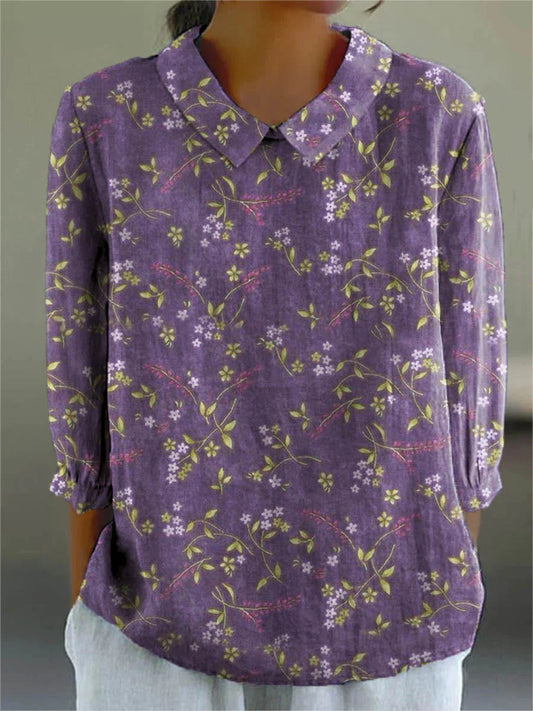 Women's Vibrant Blouse with Unique Patterns for Comfortable All-Day Wear