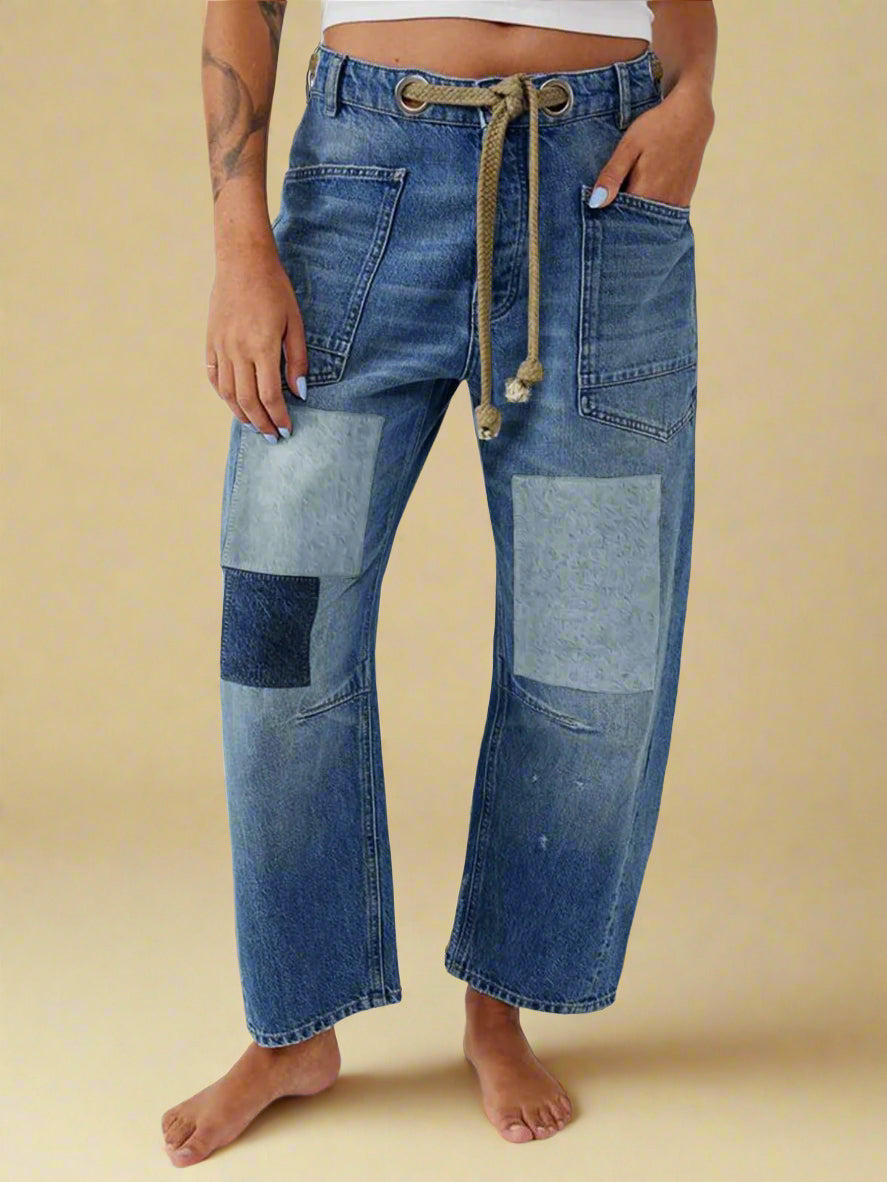 Zuri - Artistic Flowy Wide Leg Trousers for Women