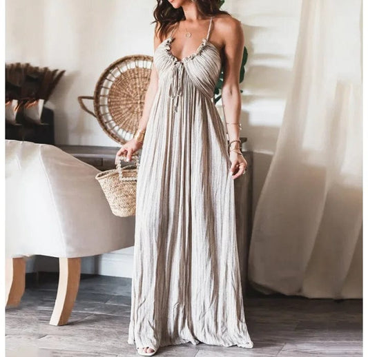 Olive - Maxi Dress - Casual - Ideal for Summer