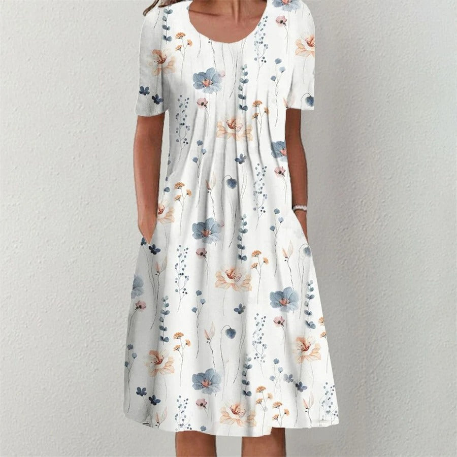 Marlowe - Timeless Floral Midi Dress for Women