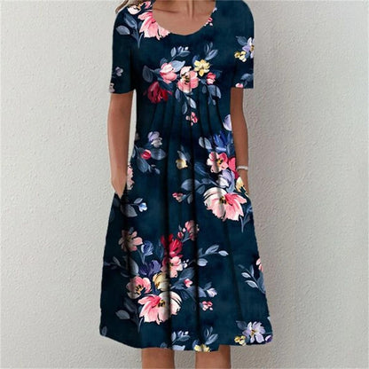 Marlowe - Timeless Floral Midi Dress for Women
