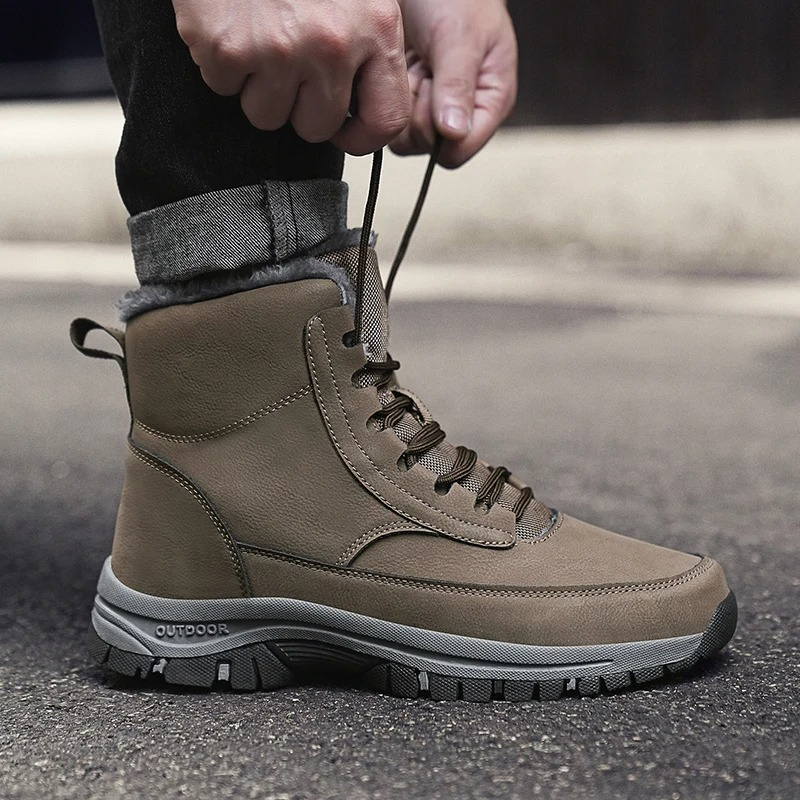 Men's Outdoor Winter Boots with Lace Up | ideal for Outdoor Activities