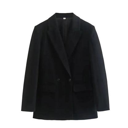 Women's Checked Blazer with Front Fastening