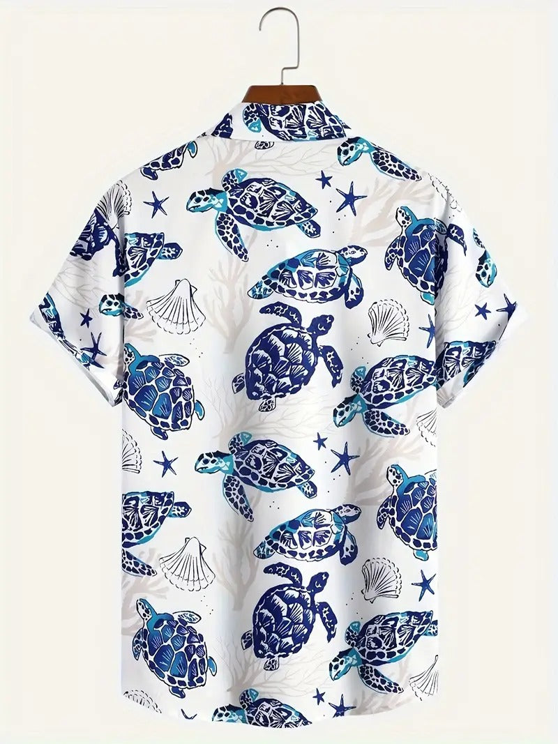Men's Shirt with Button Closure for Spring and Autumn