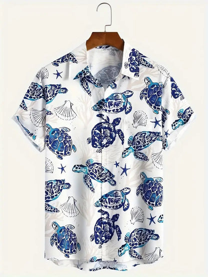 Men's Shirt with Button Closure for Spring and Autumn