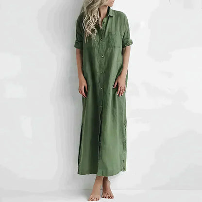 Variant image for Women's Trendy Lightweight Summer Dress with Flowy Silhouette-4